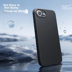 Pisen Maska za mobilni telefon iPhone 17e / iPhone 16e, Crna