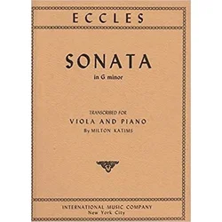 ECCLES-SONATA G MINOR FOR VIOLA