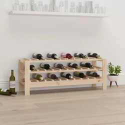 Stalak za vino 109,5x30x42 cm od masivne borovine