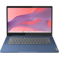 Lenovo - Slim 3 Chromebook 14 FHD Touch-Screen Laptop - MediaTek Kompanio 520 - 4GB Memory - 64GB eMMC - Abyss Blue