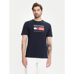 TOMMY HILFIGER Majica AMERICANA temno modra/rdeča/bela