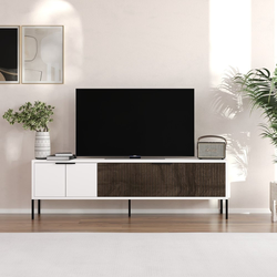 HANAH HOME TV polica Noah White Walnut
