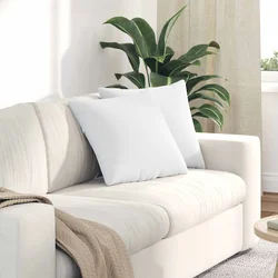 Jastučići za sofu 2 pcs Bijelo 45 x 45 cm tkanina