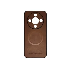 Silikonska futrola OLGE Magnetic New Feeing Honor Magic 8 Lite BRAON