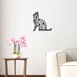 Wallity Zidna dekoracija Kedi, 35x46 cm, 8 mm, Crna