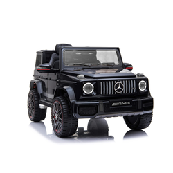 BENEO otroški avto na akumulator Mercedes G (EVA kolesa, enosedežni, 12V baterija, 2,4 GHz, 2X MOTOR, USB, SD kartica, originalna licenca), črn
