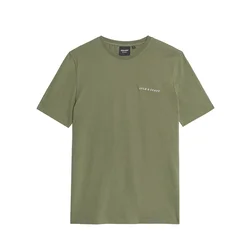 Lyle & Scott Majica oliva/bela