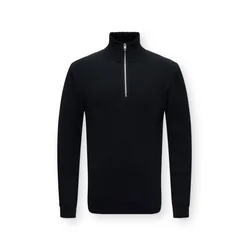 JACK & JONES Pulover JJEPERFECT črna