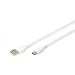 Digitus AK-300340-005-W USB kabel USB 2.0 0,5 m USB A USB C Bela