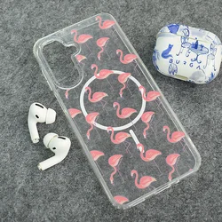 Maskica za Samsung A17 5G/A175F Mag Case Nanobit Print Tropical Flamingos