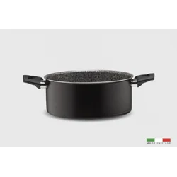 Piardi Home Šerpa sa poklopcem 24 cm, Crna
