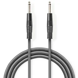 NEDIS COTH23020GY50 Stereo Audio Cable 6.35mm muski na 6.35mm muski, 5m, Dark Grey