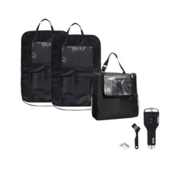 Set Organizator za auto sedište 2/1, termo torba za auto & Auto punjač-elekro brijač