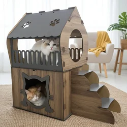 Paws & Whiskers Kuća za mačke Adora, Braon