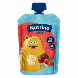 Nutrino junior pire Jabuka, jagoda, žitarice, vanila, 180 g