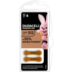DURACELL Baterija Hearing Aid 312 1/45V/ za slusni aparat/ 6 kom (cena po komadu)