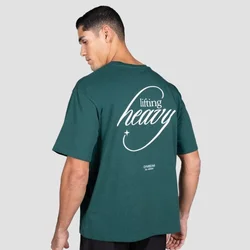 GymBeam Lifting Heavy T-shirt Forest