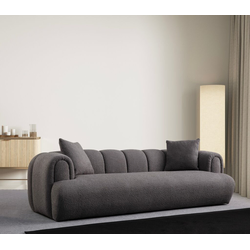 Atelier del Sofa Trosed Puffy 3 Plain, 255x115x77 cm, Antracit