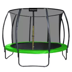 WANNADO Trampolin 10FT - 305 cm s unutarnjom mrežom + ljestve - Svijetlo zelena