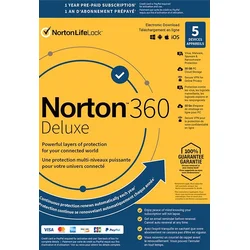 Norton 360 Deluxe 50GB - 5 Devices 2 Years - Norton Key EUROPE