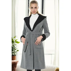 Z9422 DEWBERRY WOMENS COAT-GREY