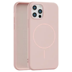 Velvet Touch MagSafe maska za iPhone 12/12 Pro - Roze