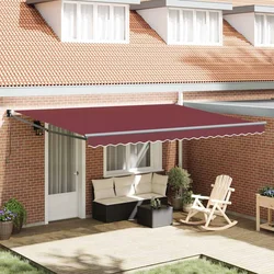Tenda na ručno uvlačenje bordo 450 x 300 cm