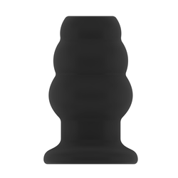 Sono No.49 Small Hollow Tunnel Butt Plug 3 Inch Black