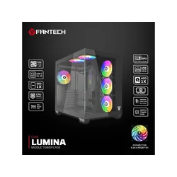 Kućište Gaming Fantech CG85 Lumina crno
