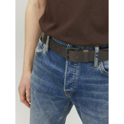 Dark brown mens leather belt Jack & Jones Roma