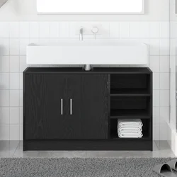 Kupaonski ormar Crni hrast 90 x 29 x 55 cm Konstruirano drvo