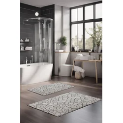 Lessentiel Maison Set prostirki za kupatilo CT-5348, 2 Komada, Siva