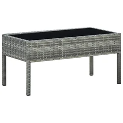 Vidaxl Vrtna miza 40x40x45 cm poli ratan