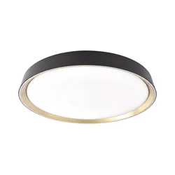 LED prigušiva stropno svetlo ILVI LED/30W/230V 2700-6500K pr. 40 cm crna/mesing + sa daljinskim upravljačem