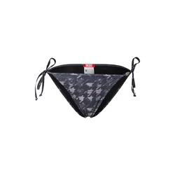 DIESEL Bikini hlačke pegasto siva/črn denim