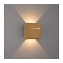 Immax 08522L - LED spoljašnja zidna svetiljka LUXLINE LED/6W/230V 3000K IP54 hrast