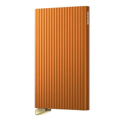 Etui za kartice Secrid FLUTED oranžna barva