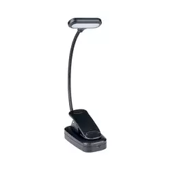 Grundig - Punjiva stona lampa sa kopčom LED/5V 400 mAh crna