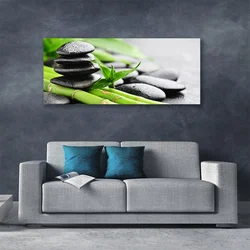tulup.si Slika na platnu Stones bamboo rastlin 140x70 cm
