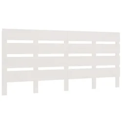 Vidaxl Posteljno vzglavje belo 200x3x80 cm trdna borovina