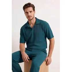 Trendyol Muška majica Tmnss23Po00020, Zelena