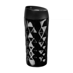 Dajar dj84572 termos šolja sa dvostrukim zidom 400ml 3d dekoracija crna
