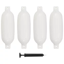 Bokobrani za brod 4 kom bijeli 58,5 x 16,5 cm PVC
