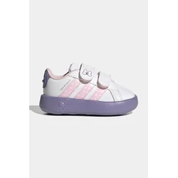 Adidas Patike za devojčice Grand Court Minnie Cf I, KI9443, Belo-ljubičaste