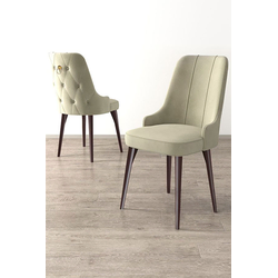 Hanah Home Set stolica Newa, 46x94x46 cm, 2 komada, Krem-braon