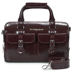 Dr. Martens Top Handle Bag Bag Cherry Red Oxford Rub Off Rdeča