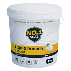 No.1 Seal Tečna guma Bela Strong do 2m2, 1kg, Bela
