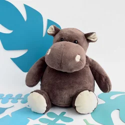 Plyšový hrošík Hippo Histoire d’ Ours hnedý 38 cm od 0 mes HO1057