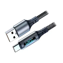 Kabl USB 3.0 AM - USB CM, 120W sa displejom, 1m