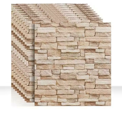 3D Ciglana Samolepljiva Tapeta - Smeđa KP36393